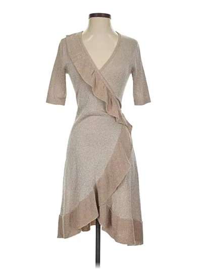 Pre-owned Bcbgmaxazria Cocktail Dress In Tan
