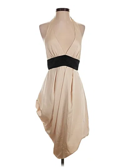 Pre-owned Bcbgmaxazria Cocktail Dress In Tan