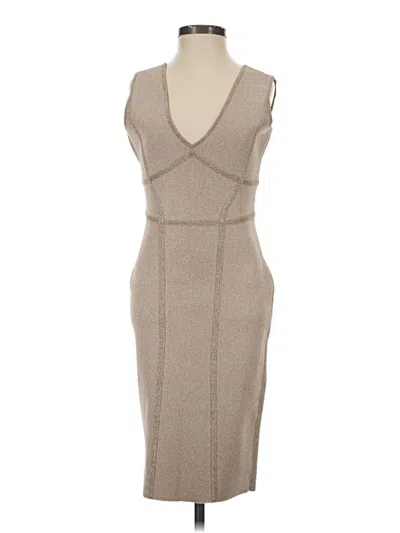 Pre-owned Bcbgmaxazria Cocktail Dress In Tan