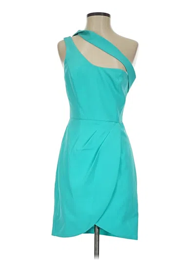 Pre-owned Bcbgmaxazria Cocktail Dress In Teal