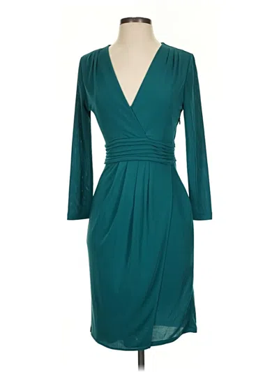Pre-owned Bcbgmaxazria Cocktail Dress In Teal