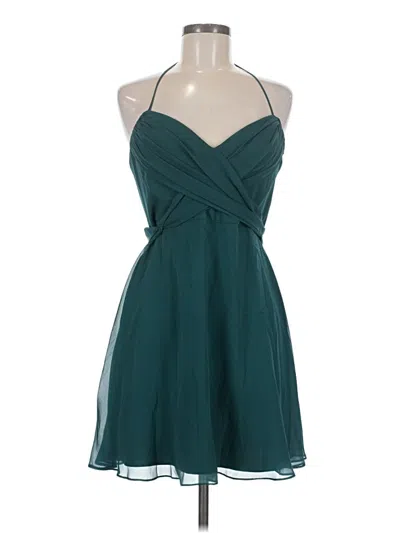 Pre-owned Bcbgmaxazria Cocktail Dress In Teal