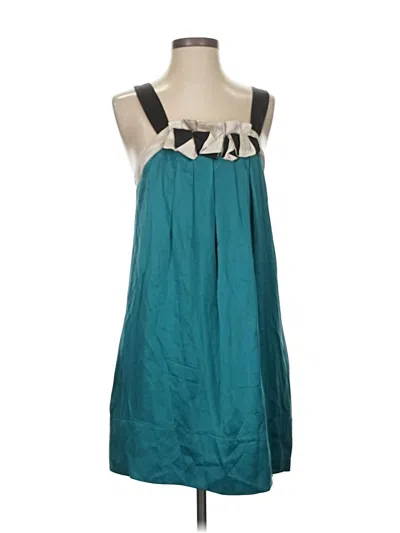 Pre-owned Bcbgmaxazria Cocktail Dress In Teal
