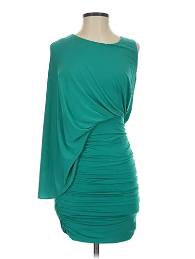 Pre-owned Bcbgmaxazria Cocktail Dress In Teal