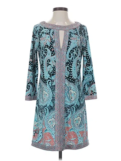 Pre-owned Bcbgmaxazria Cocktail Dress In Teal