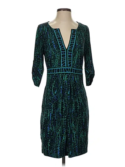 Pre-owned Bcbgmaxazria Cocktail Dress In Teal