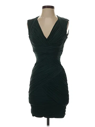 Pre-owned Bcbgmaxazria Cocktail Dress In Teal
