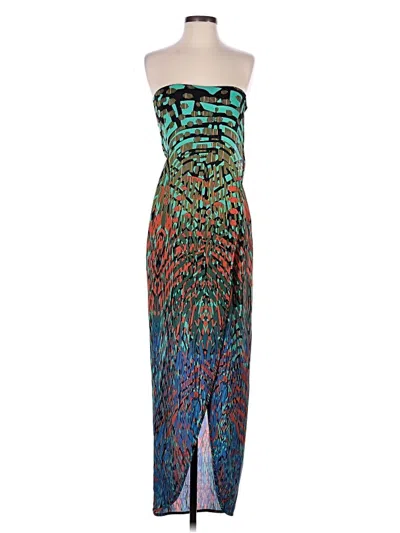 Pre-owned Bcbgmaxazria Cocktail Dress In Teal