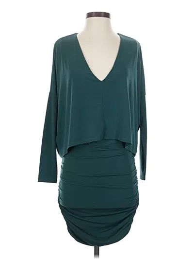 Pre-owned Bcbgmaxazria Cocktail Dress In Teal
