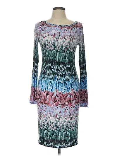 Pre-owned Bcbgmaxazria Cocktail Dress In Teal