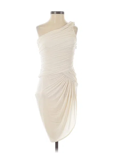 Pre-owned Bcbgmaxazria Cocktail Dress In White