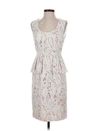Pre-owned Bcbgmaxazria Cocktail Dress In White