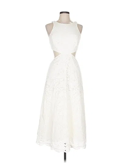 Pre-owned Bcbgmaxazria Cocktail Dress In White