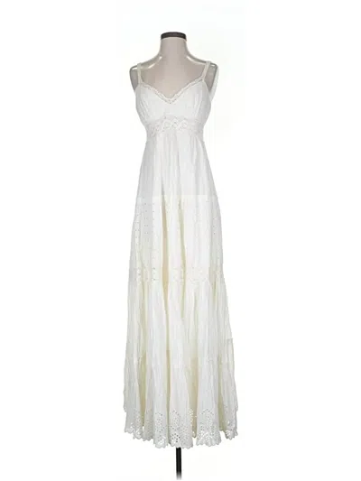 Pre-owned Bcbgmaxazria Cocktail Dress In White