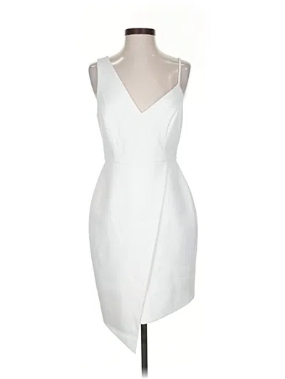 Pre-owned Bcbgmaxazria Cocktail Dress In White
