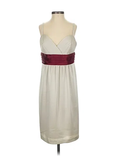 Pre-owned Bcbgmaxazria Cocktail Dress In White