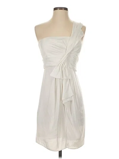 Pre-owned Bcbgmaxazria Cocktail Dress In White