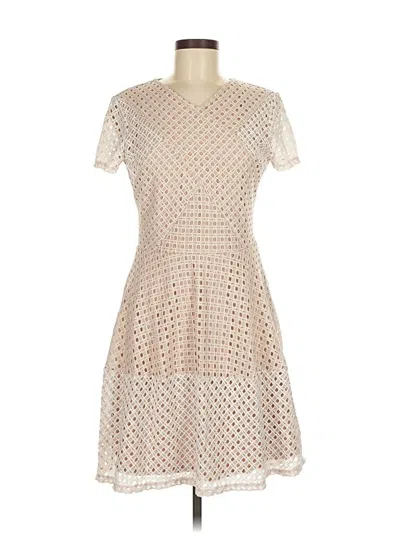 Pre-owned Bcbgmaxazria Cocktail Dress In White