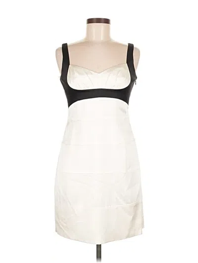 Pre-owned Bcbgmaxazria Cocktail Dress In White