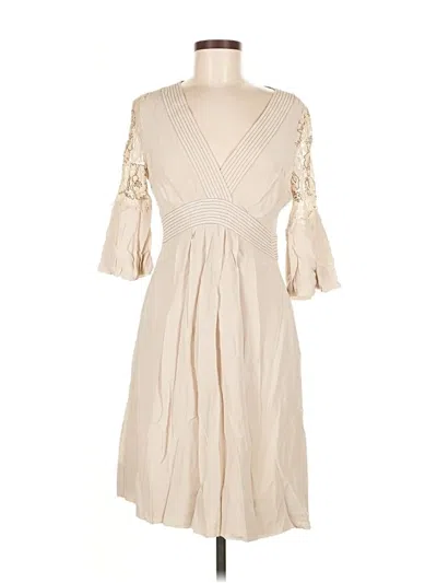 Pre-owned Bcbgmaxazria Cocktail Dress In White