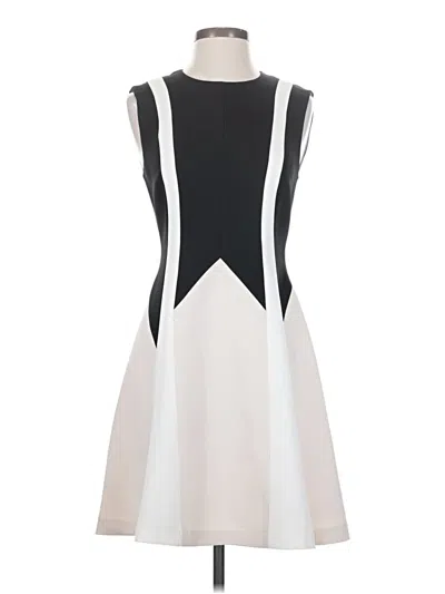 Pre-owned Bcbgmaxazria Cocktail Dress In White