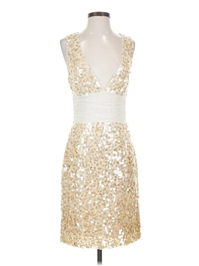 Pre-owned Bcbgmaxazria Cocktail Dress In White
