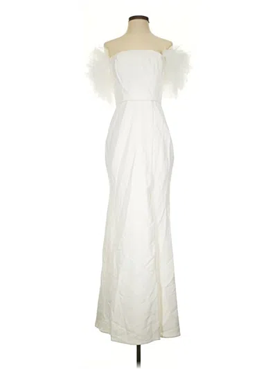 Pre-owned Bcbgmaxazria Cocktail Dress In White