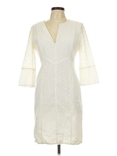 Pre-owned Bcbgmaxazria Cocktail Dress In White