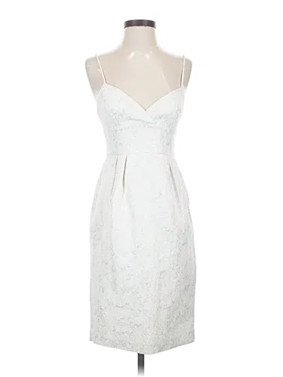 Pre-owned Bcbgmaxazria Cocktail Dress In White