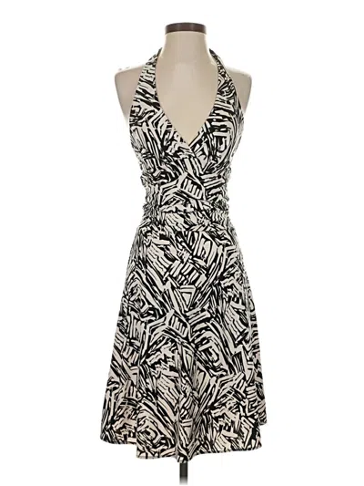 Pre-owned Bcbgmaxazria Cocktail Dress In White