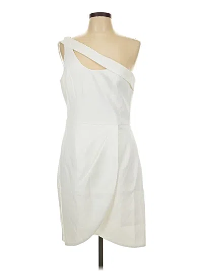 Pre-owned Bcbgmaxazria Cocktail Dress In White
