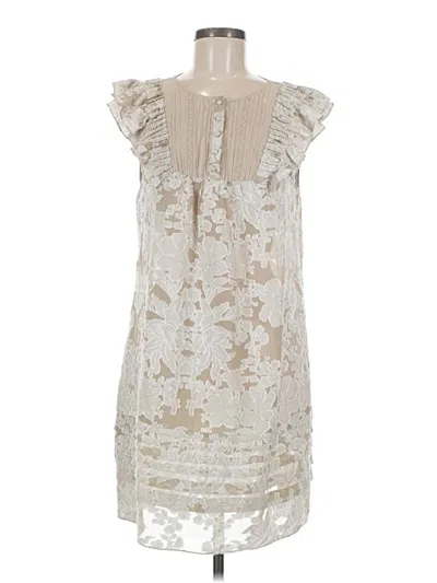 Pre-owned Bcbgmaxazria Cocktail Dress In White