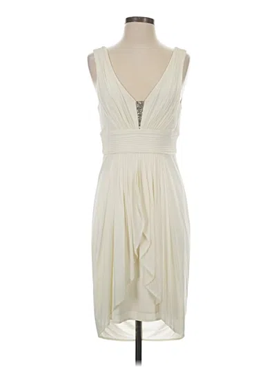 Pre-owned Bcbgmaxazria Cocktail Dress In White