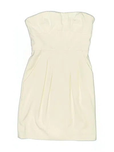 Pre-owned Bcbgmaxazria Cocktail Dress In White