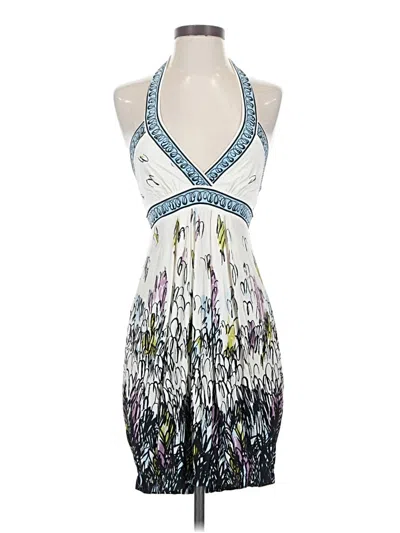 Pre-owned Bcbgmaxazria Cocktail Dress In White