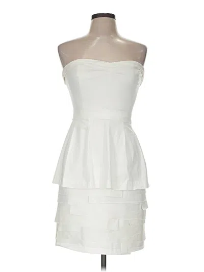 Pre-owned Bcbgmaxazria Cocktail Dress In White