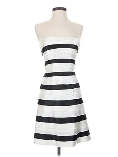 Pre-owned Bcbgmaxazria Cocktail Dress In White