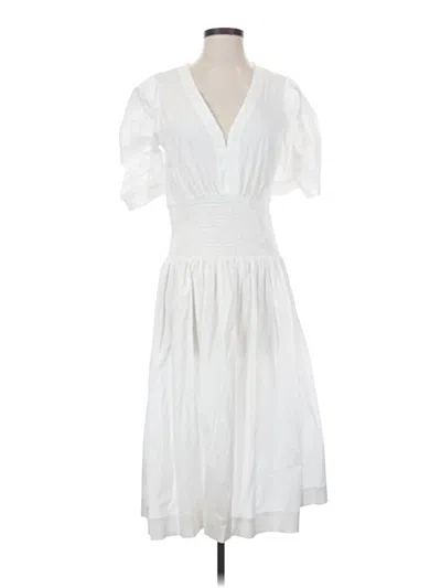 Pre-owned Bcbgmaxazria Cocktail Dress In White