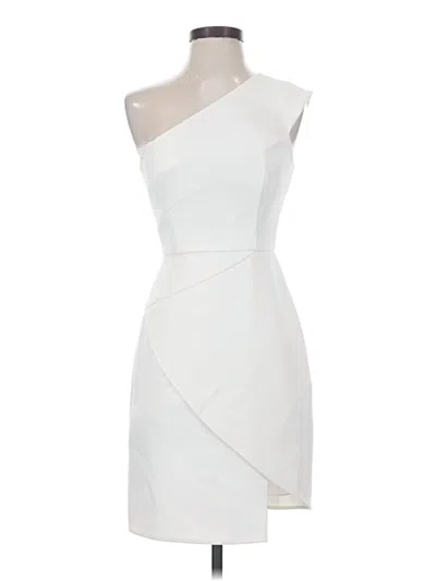 Pre-owned Bcbgmaxazria Cocktail Dress In White