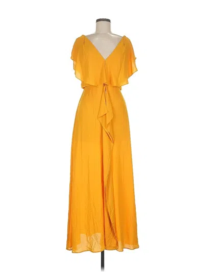 Pre-owned Bcbgmaxazria Cocktail Dress In Yellow