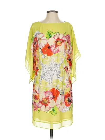 Pre-owned Bcbgmaxazria Cocktail Dress In Yellow
