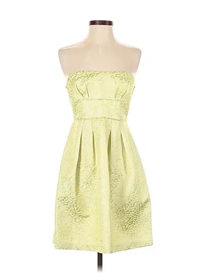 Pre-owned Bcbgmaxazria Cocktail Dress In Yellow