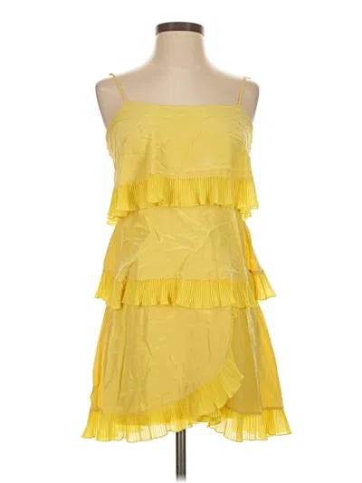 Pre-owned Bcbgmaxazria Cocktail Dress In Yellow