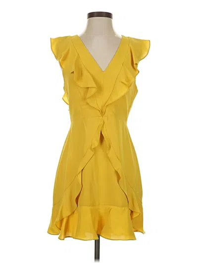 Pre-owned Bcbgmaxazria Cocktail Dress In Yellow