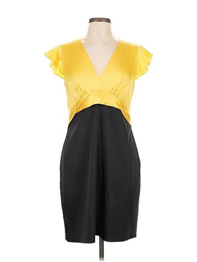 Pre-owned Bcbgmaxazria Cocktail Dress In Yellow