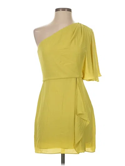 Pre-owned Bcbgmaxazria Cocktail Dress In Yellow