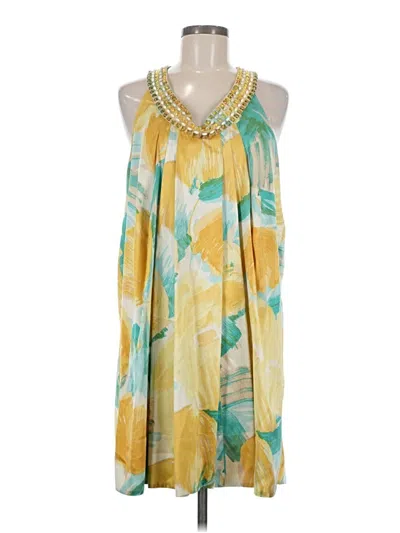 Pre-owned Bcbgmaxazria Cocktail Dress In Yellow