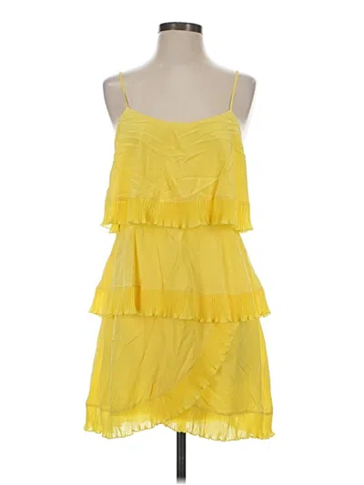 Pre-owned Bcbgmaxazria Cocktail Dress In Yellow