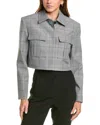 Bcbgmaxazria Cropped Jacket In Black