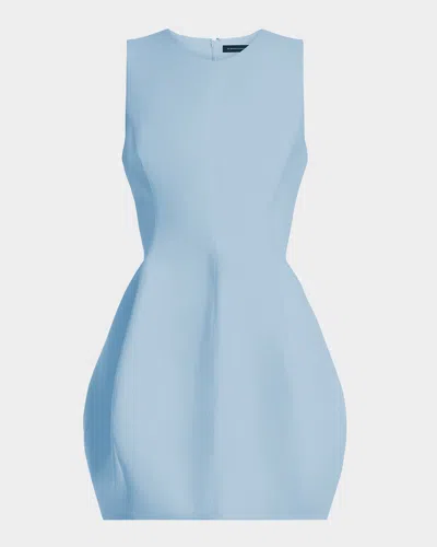 Bcbgmaxazria Cutout Bubble Mini Dress In Powder Blu